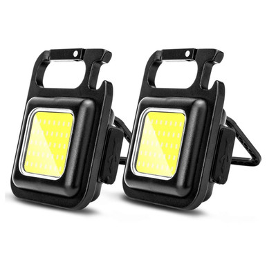  Rechargeable COB Keychain Work Light with Folding Stand (2-Pack)Product Image