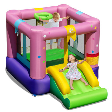 Inflatable Bouncy Castle with Jumping Area Slide - Blower Excluded