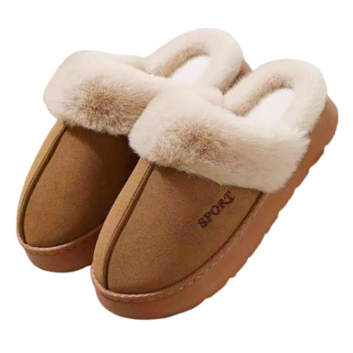 Women's Fuzzy House Slippers