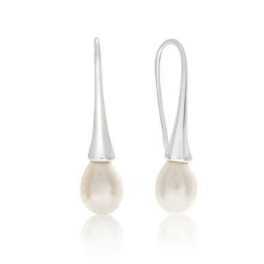 Pearl Drop Earrings (8MM)