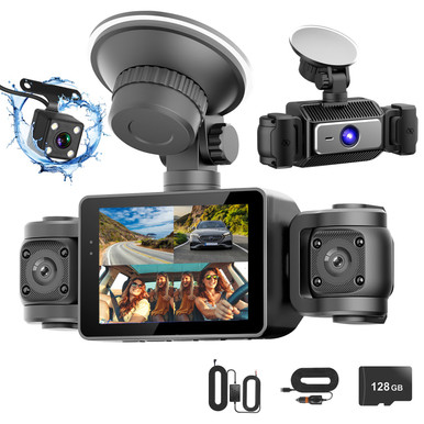 4-Channel Car Dash Camera