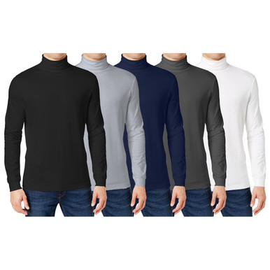 Men's Long Sleeve Turtle Neck T-Shirt