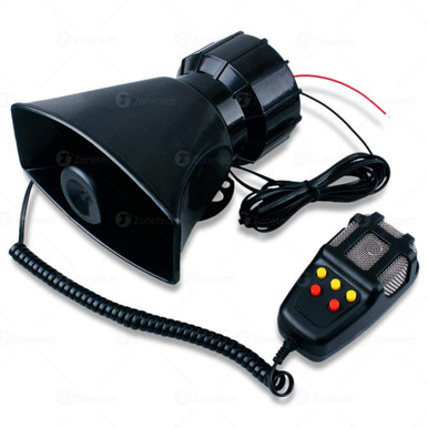 Five Tone 60W Emergency Air Horn + Pa Microphone Siren System