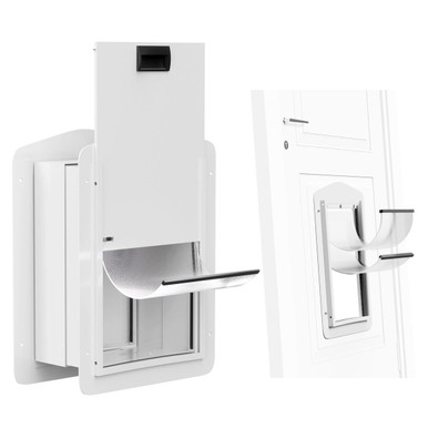 Autofeedog Double-Flap Pet Door Wall
