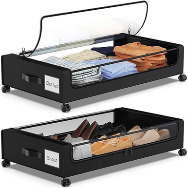 Rolling Underbed Storage Drawer (2-Pack)