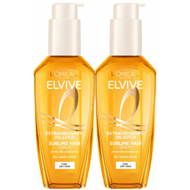 L'Oreal Elvive Extraordinary Coconut Hair Oil (2-Pack)