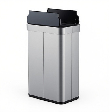 16-Gallon Trash Can with Wing Lid and Motion Sensor Technology