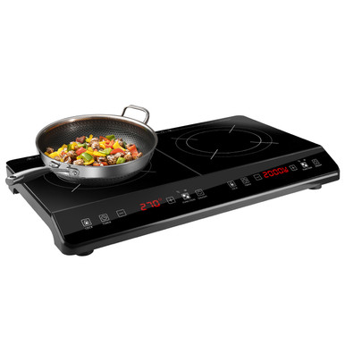 Photos - Cooker iMounTEK 4000W Dual‑Burner Induction Cooktop HGDUALINDUCTIONCOOKTOPGPCT5396