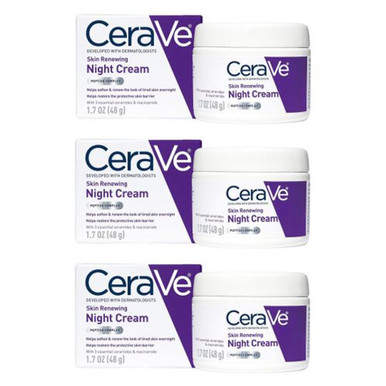 CeraVe Skin Renewing Night Cream (3-Pack)