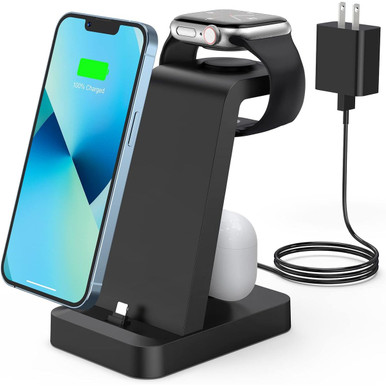 Woruda 3 in 1 Wireless Fast Charging Dock Station for iPhone