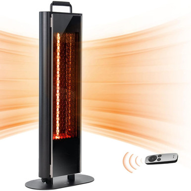 East Oak 1500W Portable Electic Patio Heater with 3 Heating Levels