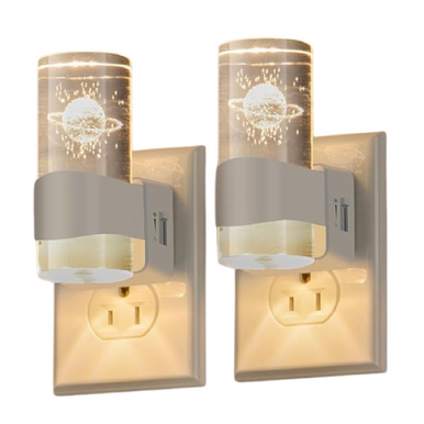 Starry Night 3D Etched Night Light (2-Pack)