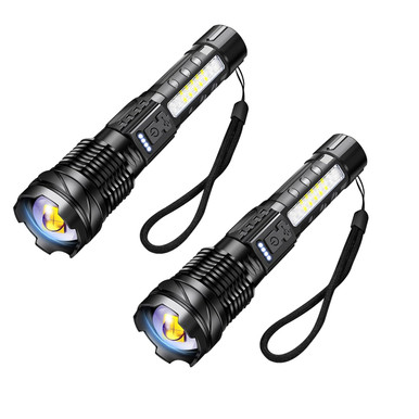 A76 USB Rechargeable LED Flashlight (2-Pack)