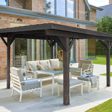 17ft x 12ft All Cedar Wooden Gazebo Pavilion