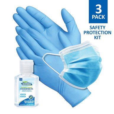 AntiMicrobial Safety Protection Kit  3Pack