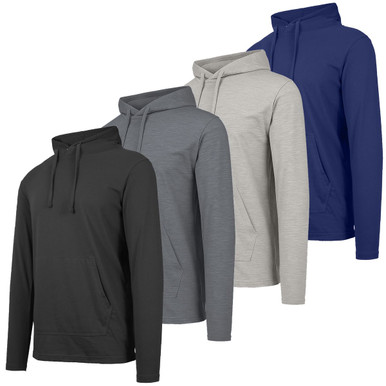 Men's Casual Pullover Drawstring Hoodie (3-Pack)