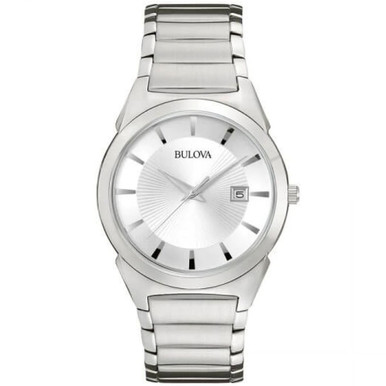 Bulova Mens Classic Silver Dial Watch