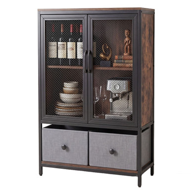 Industrial Coffee Bar Cabinet
