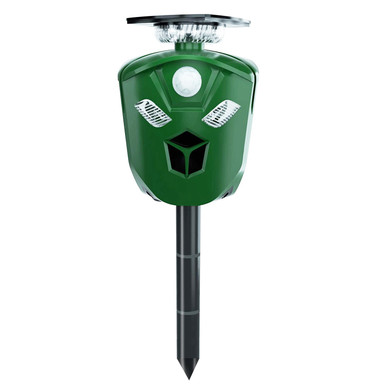 LakeForest 360-Degree Ultrasonic Animal Repeller Pest Deterrent with LED Lights Green