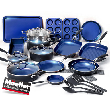 Mueller Sapphire UltraClad 24-Piece Cookware Set