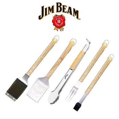 Jim Beam 5-Piece Grill Tool Set