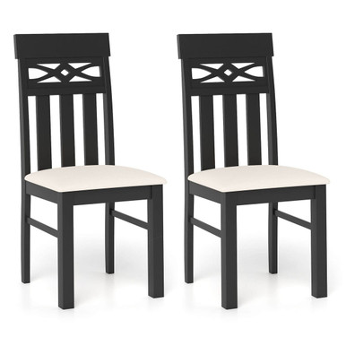 High Back Dining Room Chairs with Padded Seat (Set of 2 or 4) - Set of 4