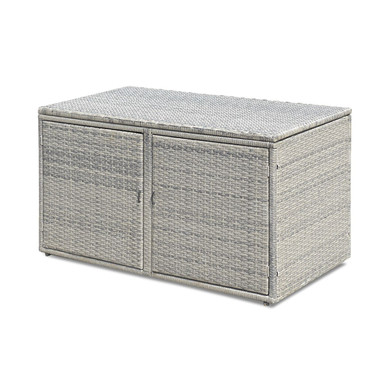 Rattan 88-Gallon Garden Patio Storage Box