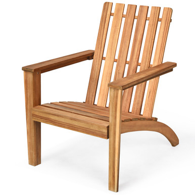 Photos - Garden Furniture Goplus Acacia Wood Adirondack Chair OP70602