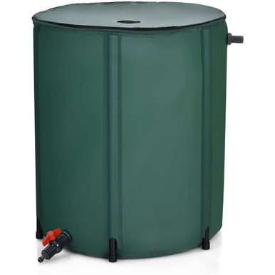Collapsible 53-Gallon Rain Water Collection Barrel