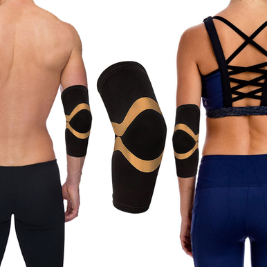 Copper Compression Support and Recovery Elbow Sleeve - Medium