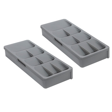 Cheer Collection® Expandable Kitchen Drawer Cutlery Organizer (1- or 2-Pack) - 2-Pack