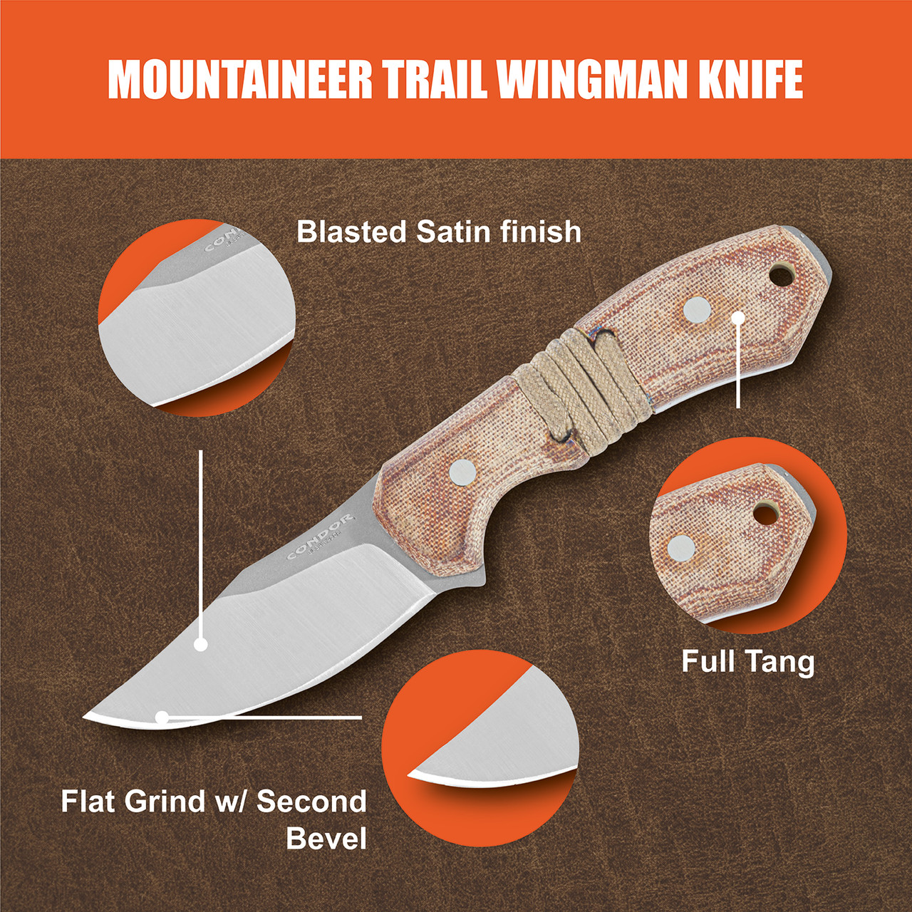 ヒ*ン様 コルトコマンダー MOUNTAINEER TRAIL WINGMAN KNIFE - Condor Tool & Knife Inc.
