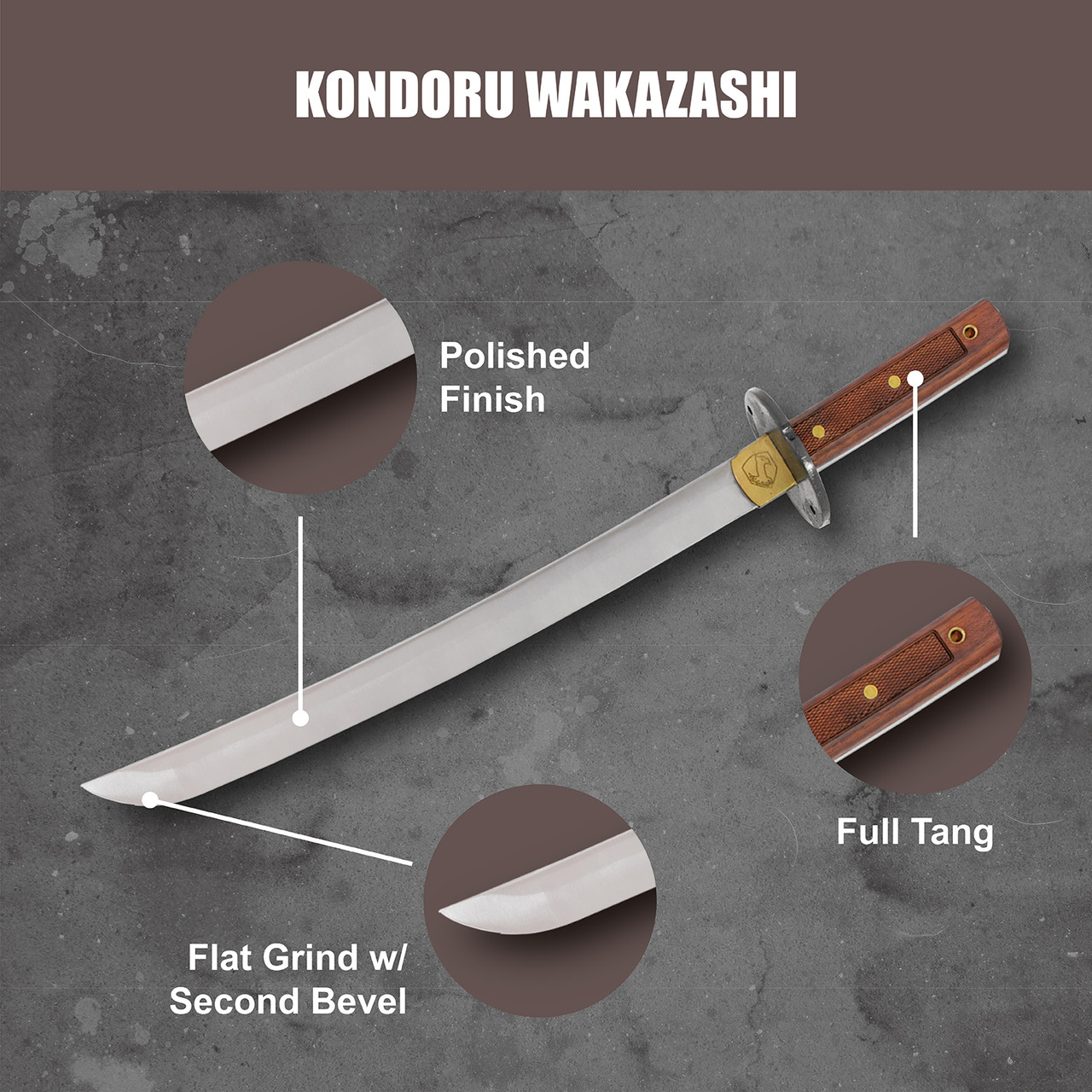 KONDORU WAKAZASHI - Condor Tool & Knife Inc.