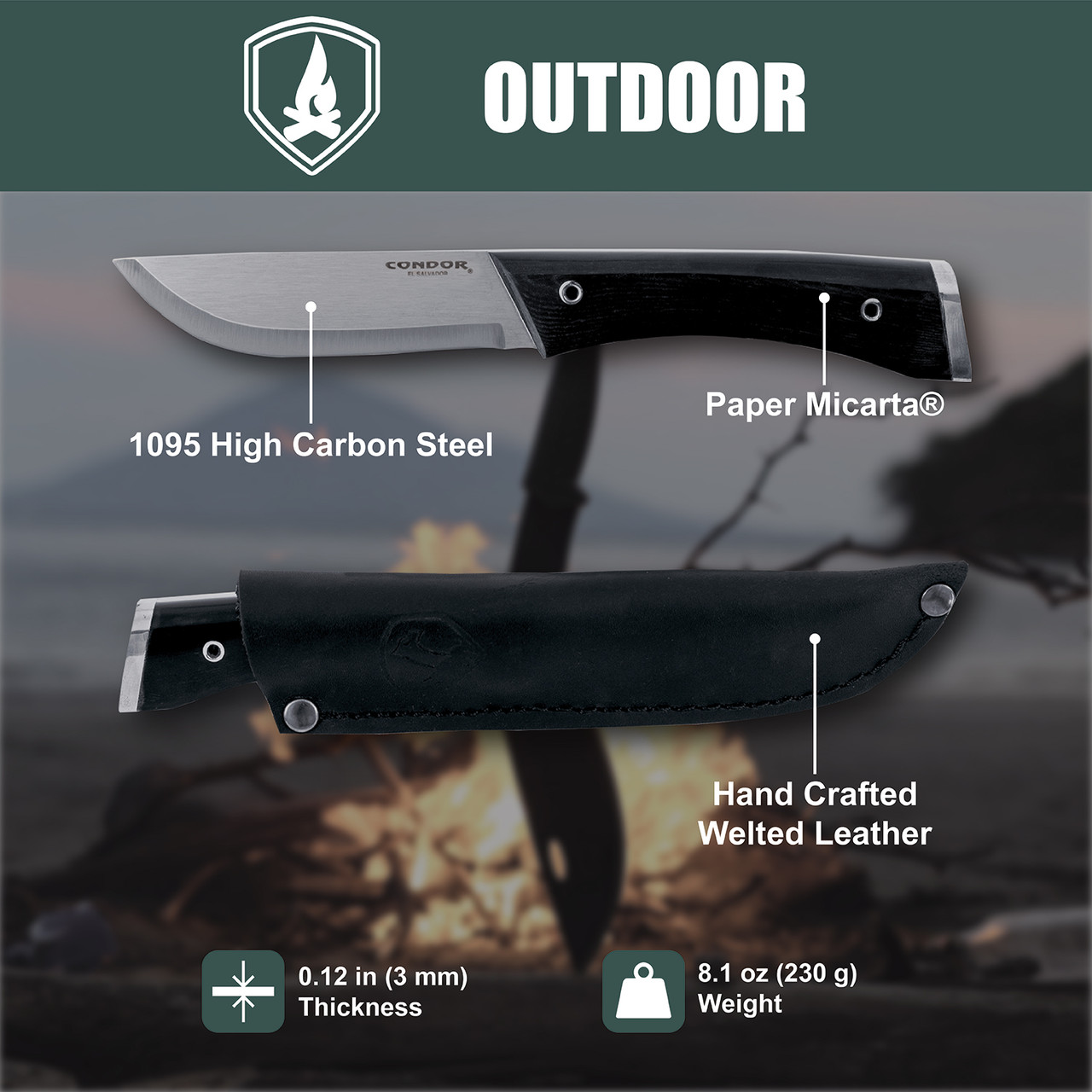 Survival Puukko Knife - Condor Tool & Knife Inc.