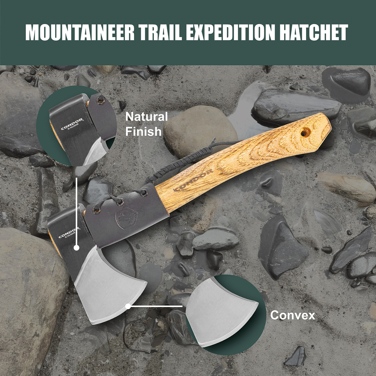 MOUNTAINEER TRAIL EXPEDITION HATCHET - Condor Tool & Knife Inc.