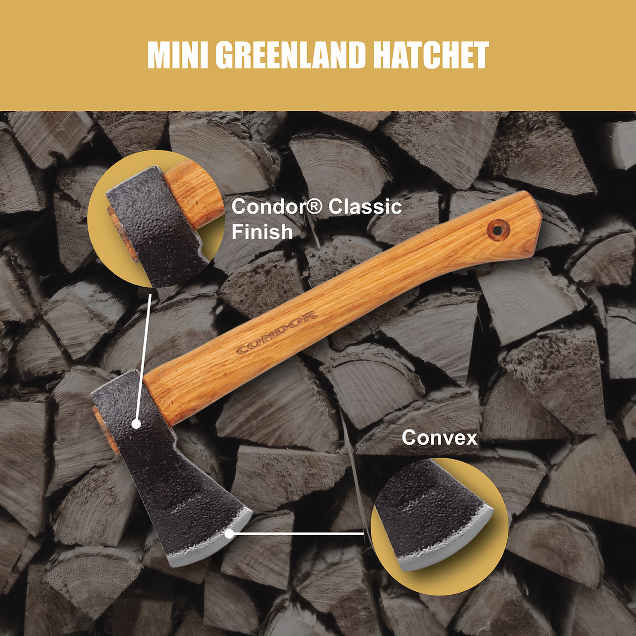 MINI GREENLAND HATCHET - Condor Tool & Knife Inc.