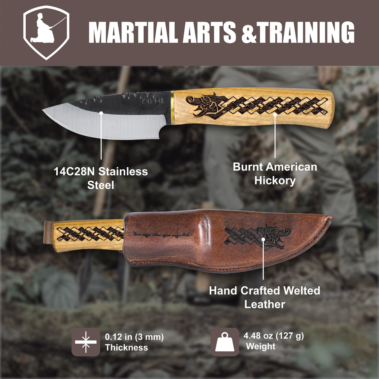 NORSE DRAGON HUNTER KNIFE - Condor Tool & Knife Inc.