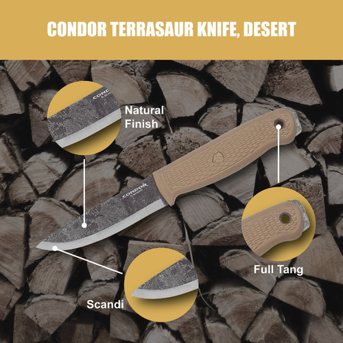Condor Terrasaur Knife, Desert