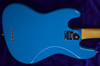 Fender AM Pro II Jazz (4), Miami Blue / Rosewood 4 String Bass At Bass Central