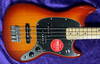 Fender Mustang Short Scale Bass, Sienna Sunburst w/ Maple 4 String Bass At Bass Central