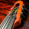 NS Design EU-5 Electric Upright, Amber with Dual Piezo and EMG.*RARE! 5 String EUB at Bass Central