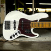 Fender American Ultra Jazz Bass V (5), Arctic Pearl / Maple **IN STOCK*
