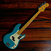 Fender AM Pro II P-Bass, Miami Blue / Maple  4 String Bass At Bass  Central