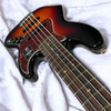 Fender AM Pro II Jazz (5), 3-Tone Sunburst / Rosewood 5 String Bass At Bass Central