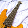 Yamaha TRBX 605FM 5-String Bass, Matte Amber w/ Rosewood.