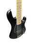 Sandberg Cal Central SUPERLIGHT 5, Black Matte/Maple 5 String Bass At Bass Central