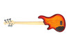 Lakland Skyline 55-02 Deluxe, Honey Burst Quilt Maple Top 5 String Bass At Bass Central