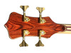 Alembic Stanley Clarke Sign Deluxe, Cocobolo / Ebony / Green and Amber LED's 4 String Bass At Bass Central