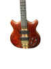 Alembic Stanley Clarke Sign Deluxe, Cocobolo / Ebony / Green and Amber LED's 4 String Bass At Bass Central