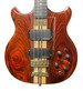 Alembic Stanley Clarke Sign Deluxe, Cocobolo / Ebony / Green and Amber LED's 4 String Bass At Bass Central